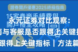 永元证券对比观察：避坑指南与客服是否跟得上关键指标｜方法篇