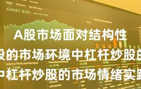 A股市场面对结构性行情阶段的市场环境中杠杆炒股的市场情绪实践