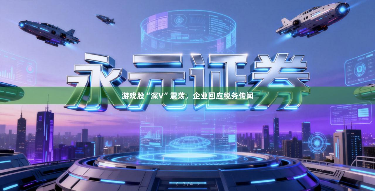游戏股“深V”震荡,企业回应税务传闻